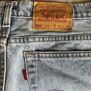 Vintage Levi’s Jeans 550 Made in USA Men’s Size W38 L36 Relaxed Fit Tapered leg